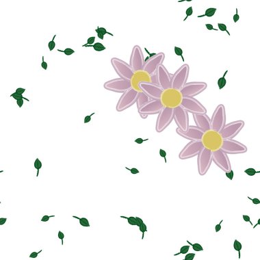 Çiçeksiz arka plan, vektör illüstrasyonu