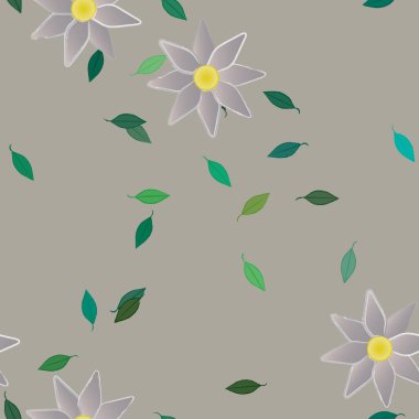 Çiçeksiz arka plan, vektör illüstrasyonu