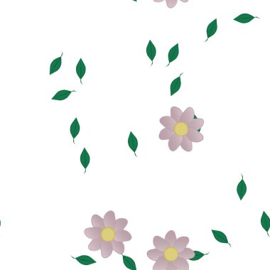 Çiçeksiz arka plan, vektör illüstrasyonu