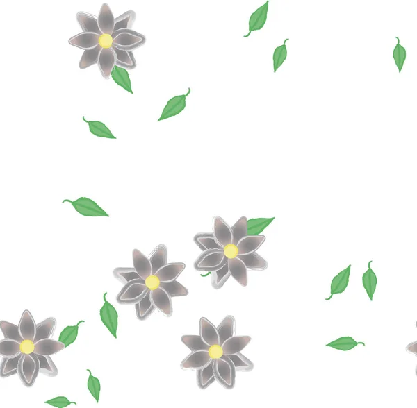 Schöne Florale Nahtlose Hintergrund Vektorillustration — Stockvektor