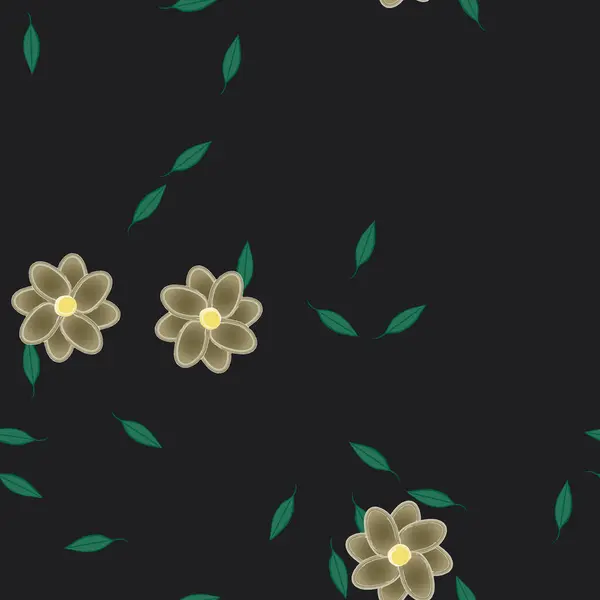 Beau Fond Floral Sans Couture Illustration Vectorielle — Image vectorielle