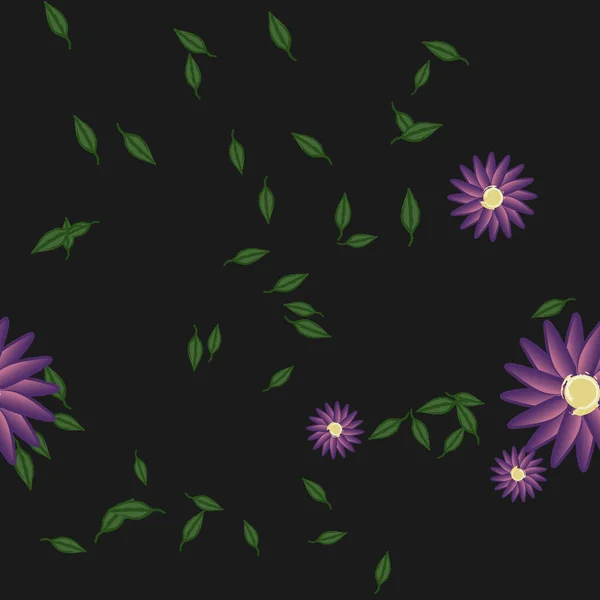 Hermoso Fondo Sin Costura Floral Ilustración Vectores — Vector de stock