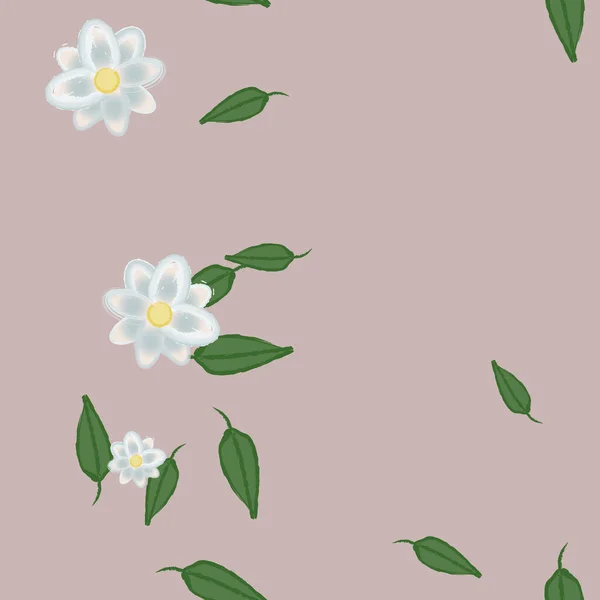 Beau Fond Floral Sans Couture Illustration Vectorielle — Image vectorielle