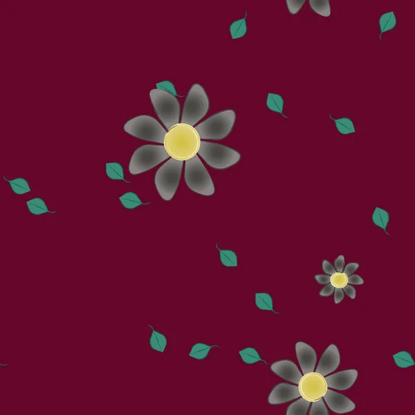 Hermoso Fondo Sin Costura Floral Ilustración Vectores — Vector de stock