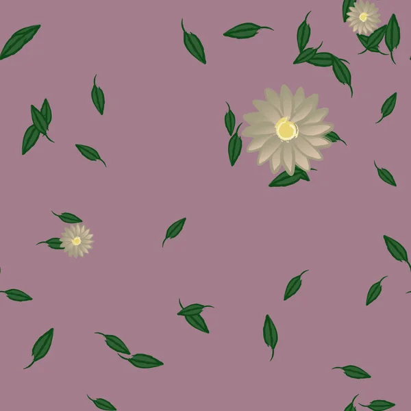 Beau Fond Floral Sans Couture Illustration Vectorielle — Image vectorielle