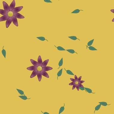 Çiçeksiz arka plan, vektör illüstrasyonu