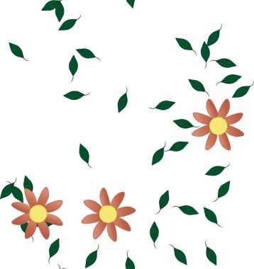 Çiçeksiz arka plan, vektör illüstrasyonu