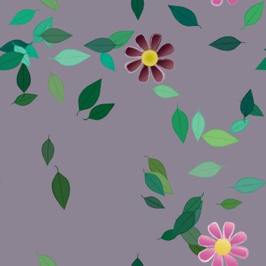 Çiçeksiz arka plan, vektör illüstrasyonu