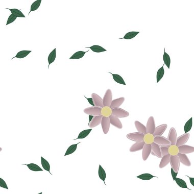 Çiçeksiz arka plan, vektör illüstrasyonu