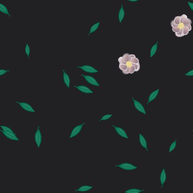 Yaprakları pürüzsüz arkaplan, vektör illüstrasyonu 