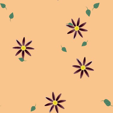 Çiçeksiz arka plan, vektör illüstrasyonu