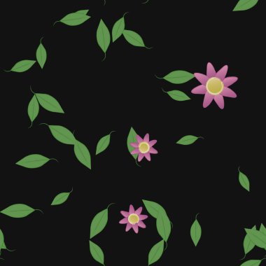 Çiçeksiz arka plan, vektör illüstrasyonu