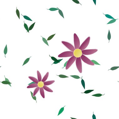 Çiçeksiz arka plan, vektör illüstrasyonu