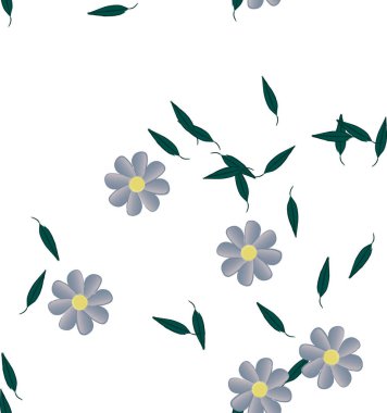 Çiçeksiz arka plan, vektör illüstrasyonu