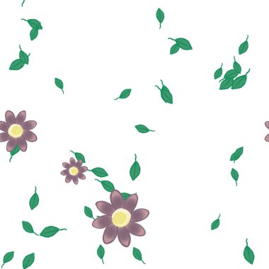 Yaprakları pürüzsüz arkaplan, vektör illüstrasyonu 