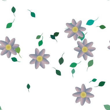 Çiçeksiz arka plan, vektör illüstrasyonu