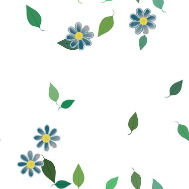 Çiçeksiz arka plan, vektör illüstrasyonu