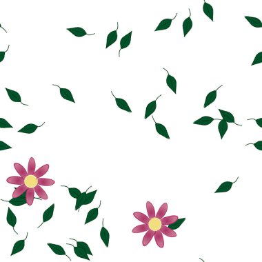 Çiçeksiz arka plan, vektör illüstrasyonu