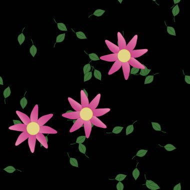 Çiçeksiz arka plan, vektör illüstrasyonu