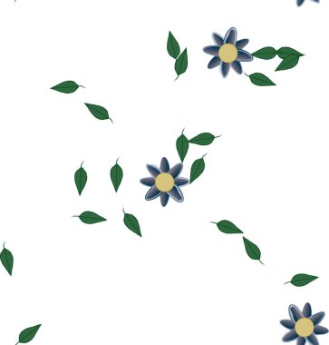 Çiçeksiz arka plan, vektör illüstrasyonu