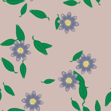 Yaprakları pürüzsüz arkaplan, vektör illüstrasyonu 