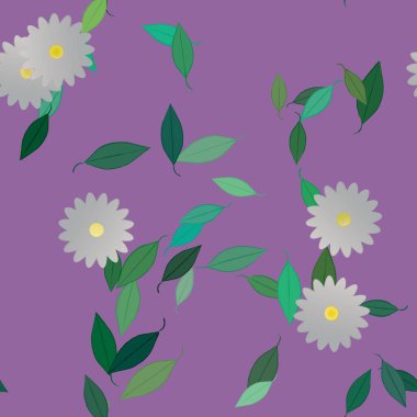 Çiçeksiz arka plan, vektör illüstrasyonu