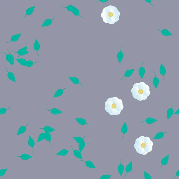 Beau Fond Floral Sans Couture Illustration Vectorielle — Image vectorielle