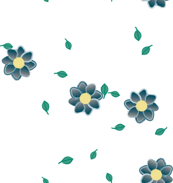 Schöne Florale Nahtlose Hintergrund Vektorillustration — Stockvektor