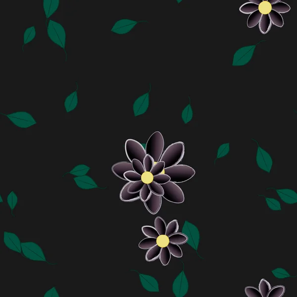 Beau Fond Floral Sans Couture Illustration Vectorielle — Image vectorielle