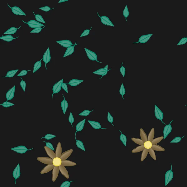 Beau Fond Floral Sans Couture Illustration Vectorielle — Image vectorielle