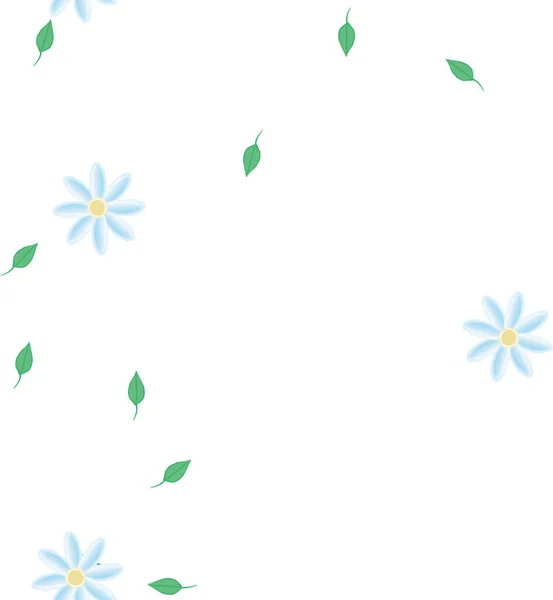 Fundo Sem Costura Floral Bonito Ilustração Vetorial — Vetor de Stock