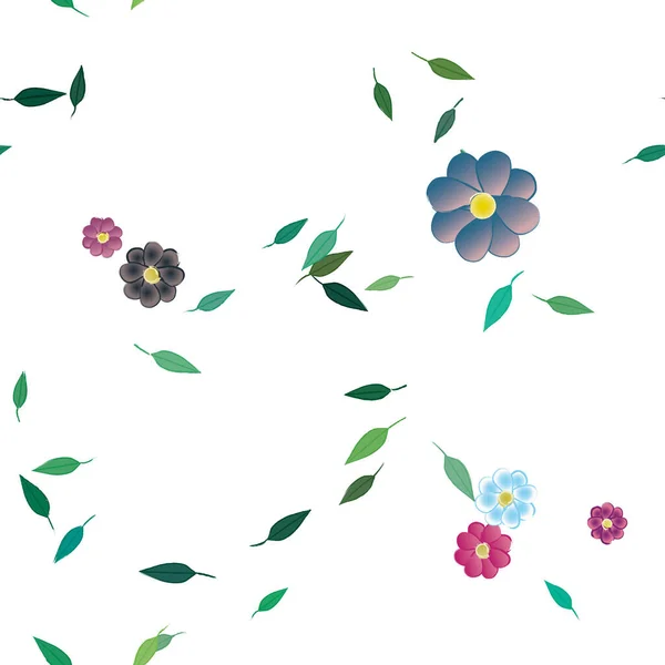 Hermoso Fondo Sin Costura Floral Ilustración Vectores — Archivo Imágenes Vectoriales