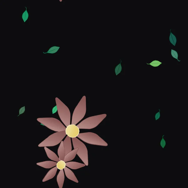 Hermoso Fondo Sin Costura Floral Ilustración Vectores — Vector de stock