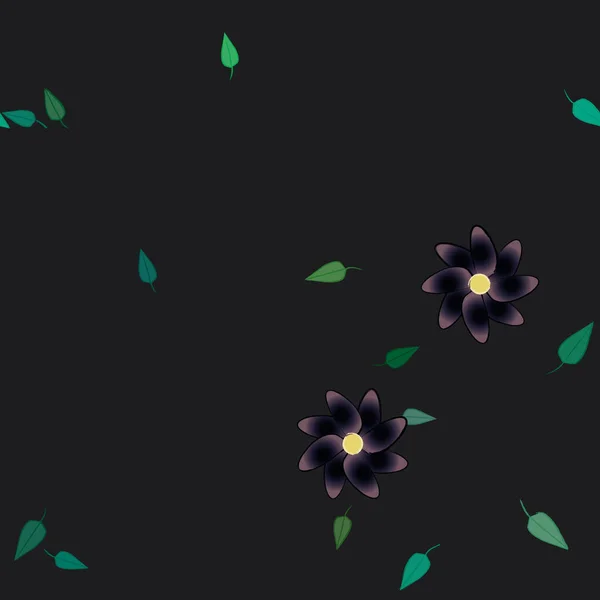 Hermoso Fondo Sin Costura Floral Ilustración Vectores — Vector de stock