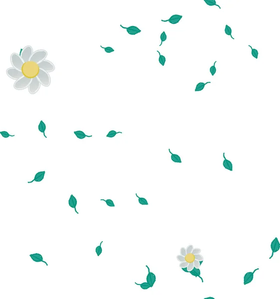 Schöne Florale Nahtlose Hintergrund Vektorillustration — Stockvektor