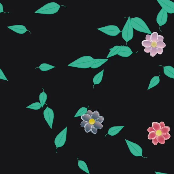 Hermoso Fondo Sin Costura Floral Ilustración Vectores — Archivo Imágenes Vectoriales