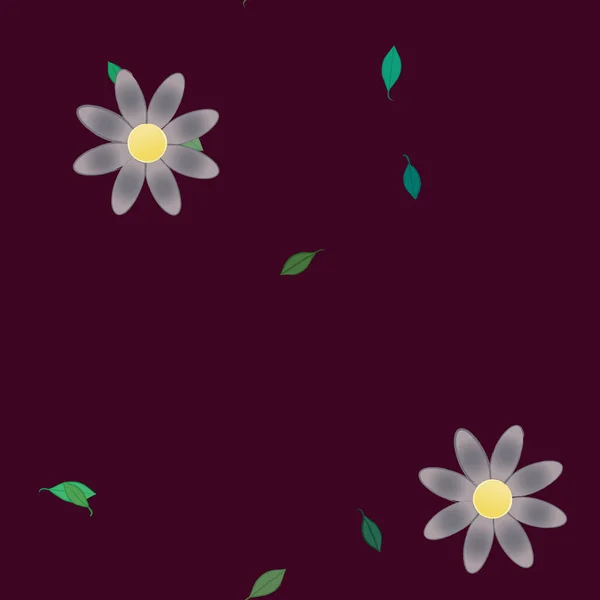 Fundo Sem Costura Floral Bonito Ilustração Vetorial — Vetor de Stock