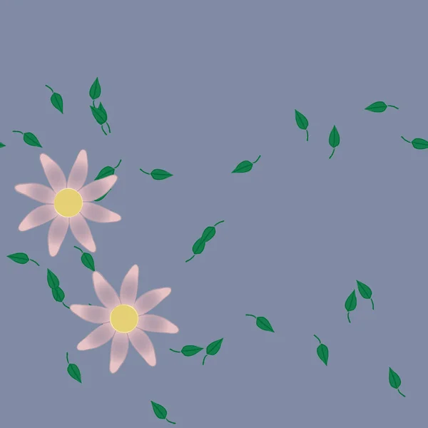 Mooie Bloemen Naadloze Achtergrond Vector Illustratie Bloemen — Stockvector