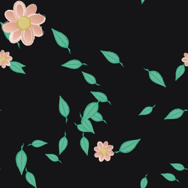 Çiçeksiz arka plan, vektör illüstrasyonu