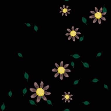 Çiçeksiz arka plan, vektör illüstrasyonu