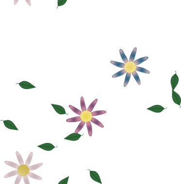 Çiçeksiz arka plan, vektör illüstrasyonu