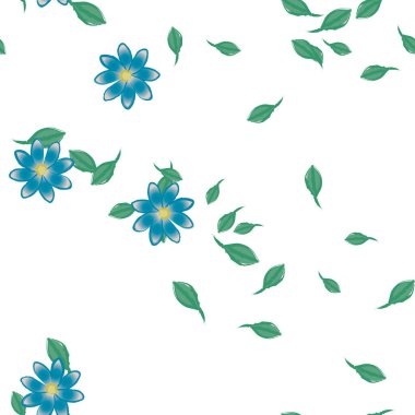 Çiçeksiz arka plan, vektör illüstrasyonu