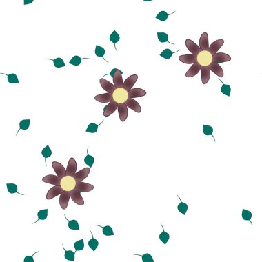 Çiçeksiz arka plan, vektör illüstrasyonu