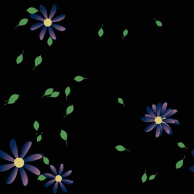 Çiçeksiz arka plan, vektör illüstrasyonu