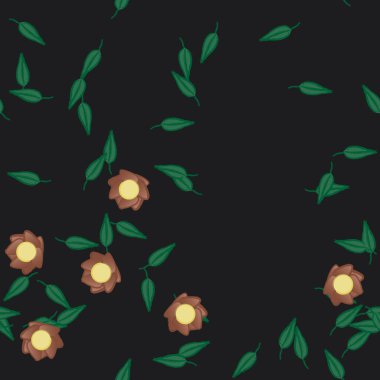 Yaprakları pürüzsüz arkaplan, vektör illüstrasyonu