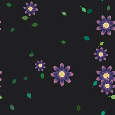 Çiçeksiz arka plan, vektör illüstrasyonu