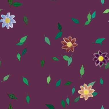 Çiçeksiz arka plan, vektör illüstrasyonu