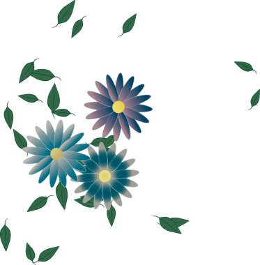 Çiçeksiz arka plan, vektör illüstrasyonu