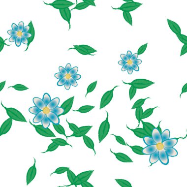 Çiçeksiz arka plan, vektör illüstrasyonu