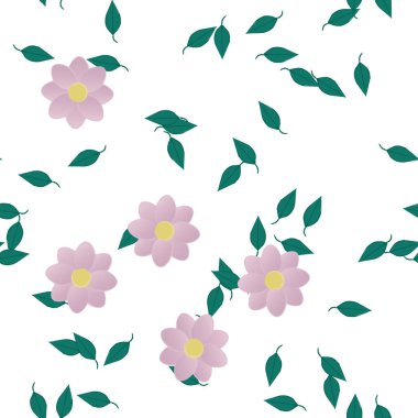 Çiçeksiz arka plan, vektör illüstrasyonu